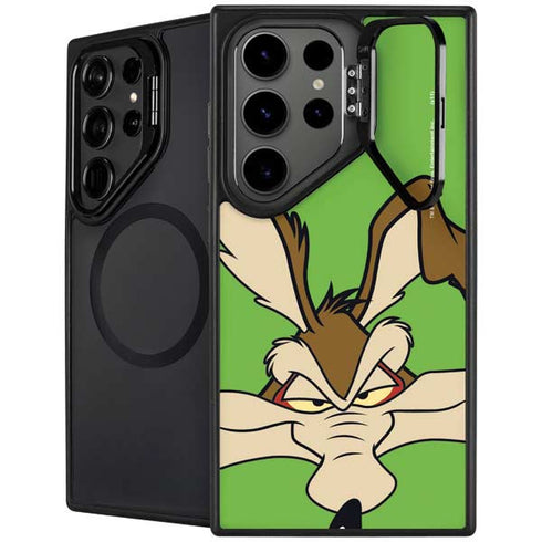 Looney Tunes Wile E Coyote Zoomed In Galaxy S25 Ultra Kickstand Case