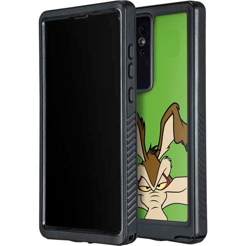 Looney Tunes Wile E Coyote Zoomed In Galaxy S24 Ultra Waterproof Case
