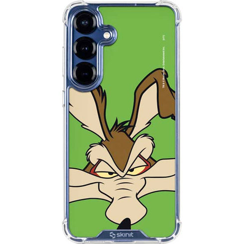 Looney Tunes Wile E Coyote Zoomed In Galaxy S25 Clear Case
