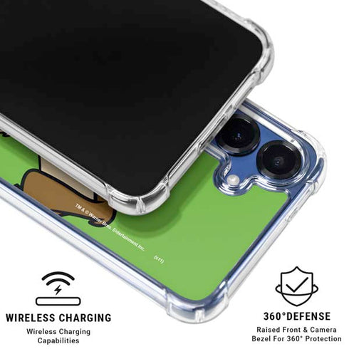 Looney Tunes Wile E Coyote Zoomed In Galaxy S25 Plus Clear Case