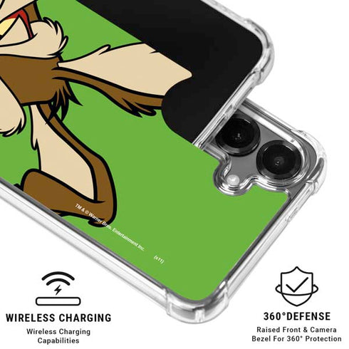 Looney Tunes Wile E Coyote Zoomed In Galaxy S26 Plus Clear Case