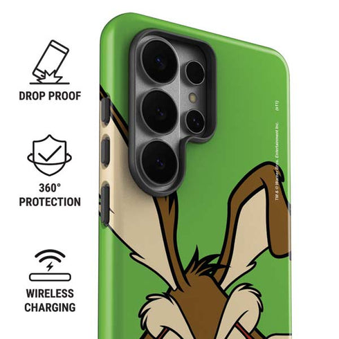 Looney Tunes Wile E Coyote Zoomed In Galaxy S26 Ultra Impact Case