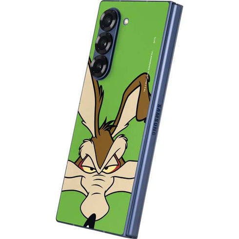 Looney Tunes Wile E Coyote Zoomed In Galaxy Z Fold6 Skin