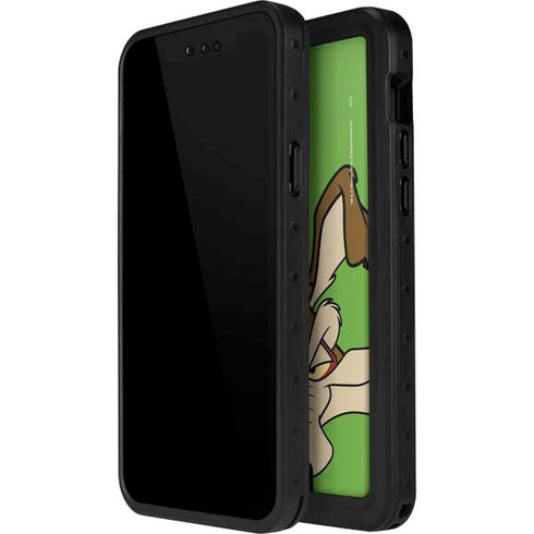 Looney Tunes Wile E Coyote Zoomed In iPhone 15 Pro Waterproof Case
