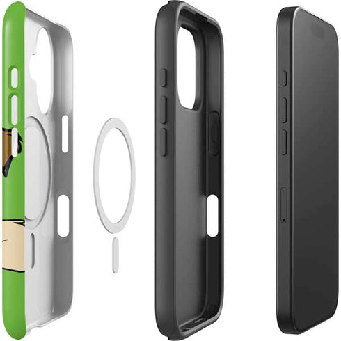 Looney Tunes Wile E Coyote Zoomed In iPhone 16 Plus Magsafe Impact Case