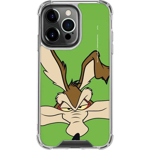 Looney Tunes Wile E Coyote Zoomed In iPhone 16 Pro Clear Case