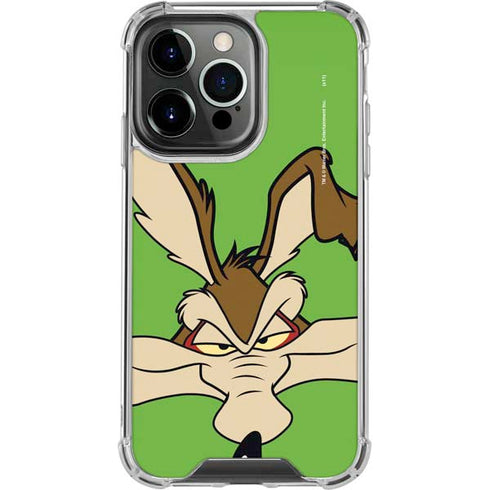 Looney Tunes Wile E Coyote Zoomed In iPhone 16 Pro Max Clear Case