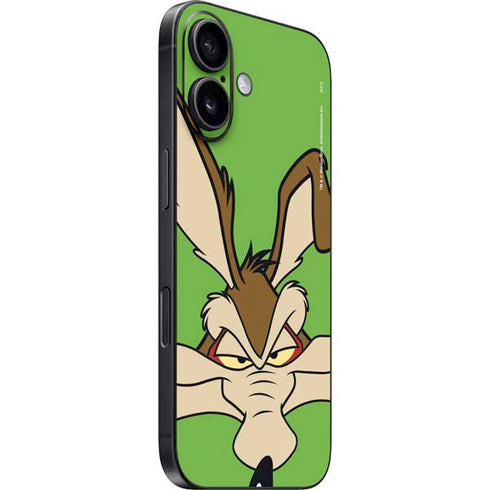 Looney Tunes Wile E Coyote Zoomed In iPhone 16 Skin
