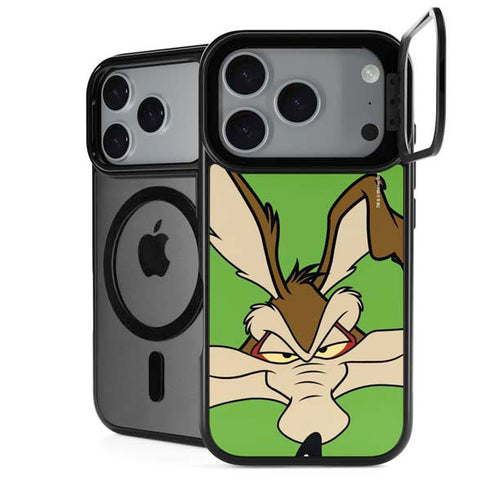 Looney Tunes Wile E Coyote Zoomed In iPhone 18 Pro Kickstand Case