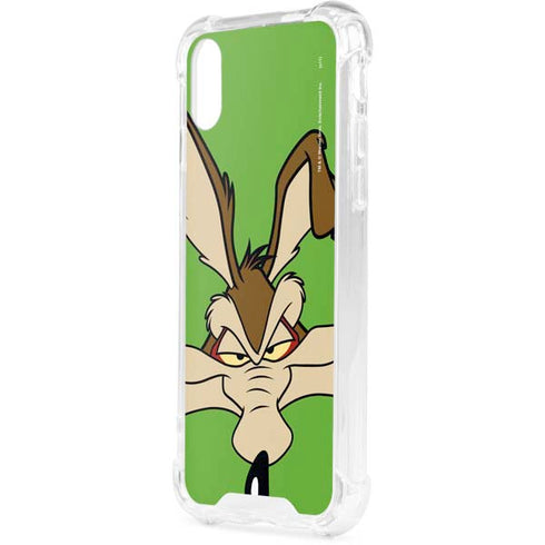 Looney Tunes Wile E Coyote Zoomed In iPhone XS Clear Case