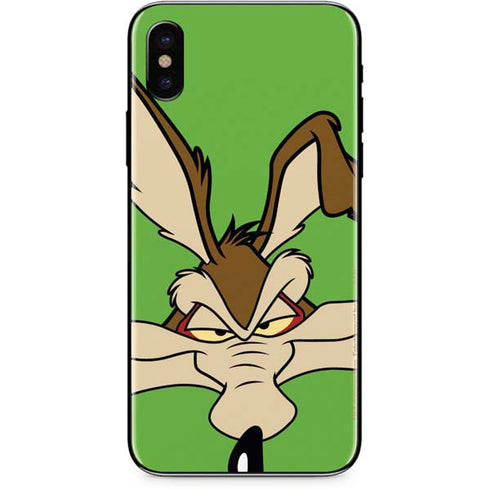 Looney Tunes Wile E Coyote Zoomed In iPhone XS Skin