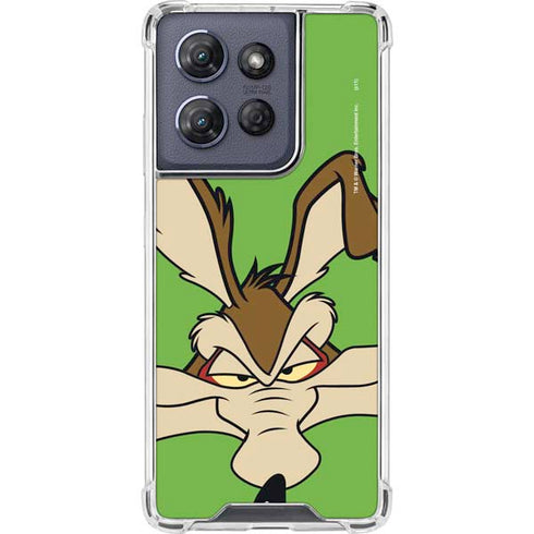 Looney Tunes Wile E Coyote Zoomed In Moto G 5G (2025) Clear Case