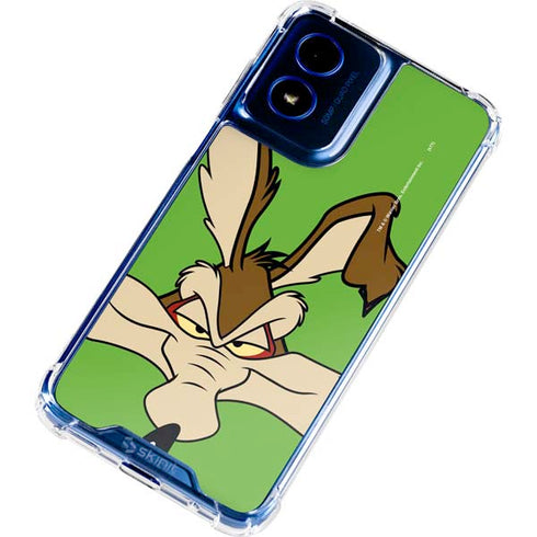 Looney Tunes Wile E Coyote Zoomed In Moto G Play 4G (2024) Clear Case