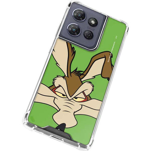 Looney Tunes Wile E Coyote Zoomed In Moto G Power 5G (2025) Clear Case