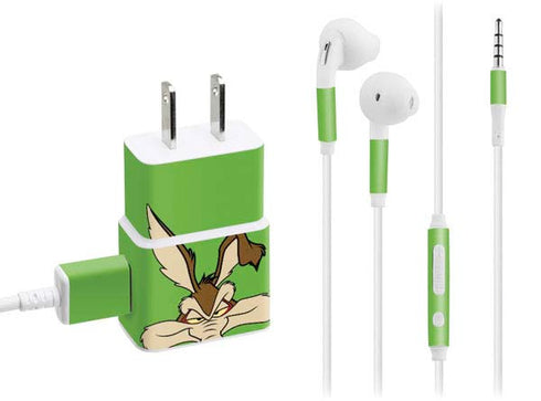 Looney Tunes Wile E Coyote Zoomed In Phone Charger Skin