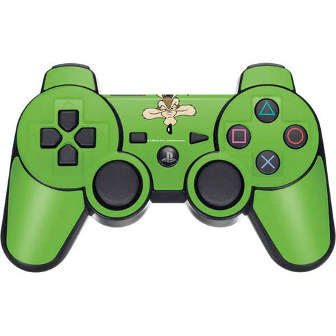 Looney Tunes Wile E Coyote Zoomed In PS3 Dual Shock wireless controller Skin