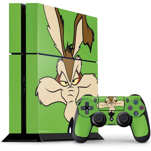 Looney Tunes Wile E Coyote Zoomed In PS4 Console and Controller Bundle Skin