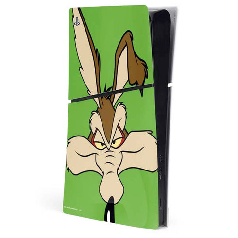 Looney Tunes Wile E Coyote Zoomed In PS5 Slim Digital Edition Console Skin