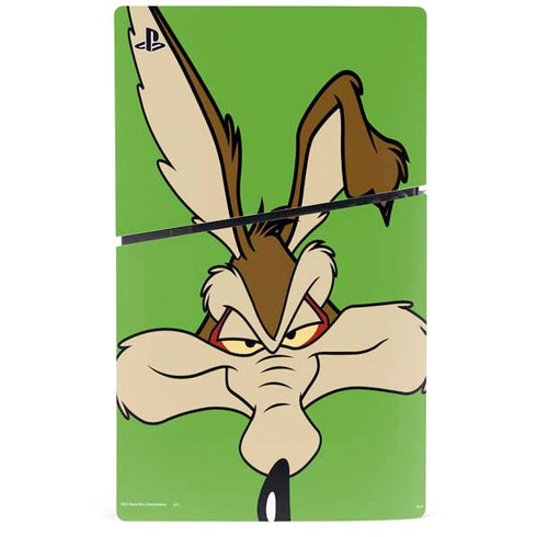Looney Tunes Wile E Coyote Zoomed In PS5 Slim Digital Edition Console Skin