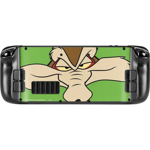 Looney Tunes Wile E Coyote Zoomed In Steam Deck Handheld Gaming Computer OLED Skin