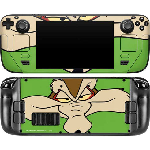Looney Tunes Wile E Coyote Zoomed In Steam Deck Handheld Gaming Computer Skin