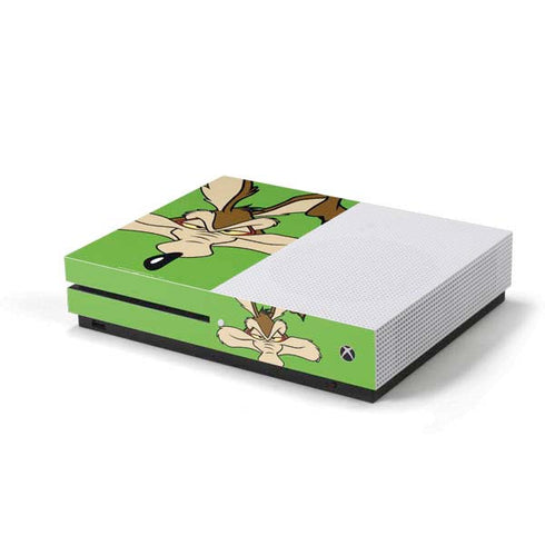 Looney Tunes Wile E Coyote Zoomed In Xbox One S Console Skin