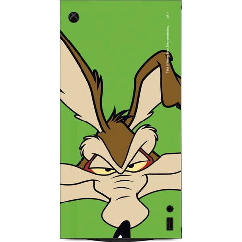 Looney Tunes Wile E Coyote Zoomed In XBox Series X Digital Edition Console Skin