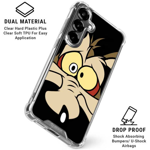 Looney Tunes Wile E. Coyote Galaxy S26 Plus Clear Case