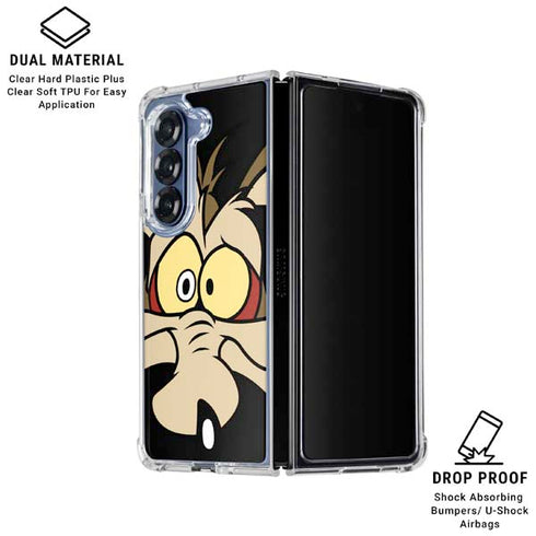 Looney Tunes Wile E. Coyote Galaxy Z Fold6 Clear Case