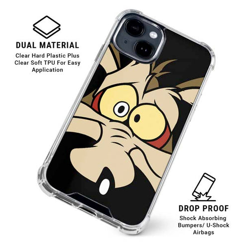 Looney Tunes Wile E. Coyote iPhone 15 Clear Case
