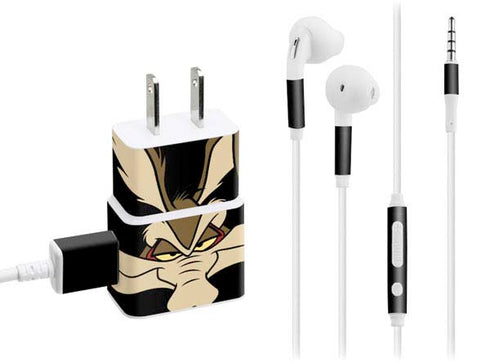 Looney Tunes Wile E. Coyote Smile Phone Charger Skin