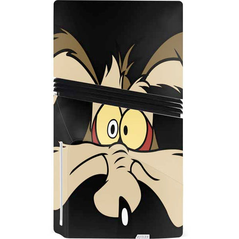 Looney Tunes Wile E. Coyote PS5 Pro Disk Console Skin