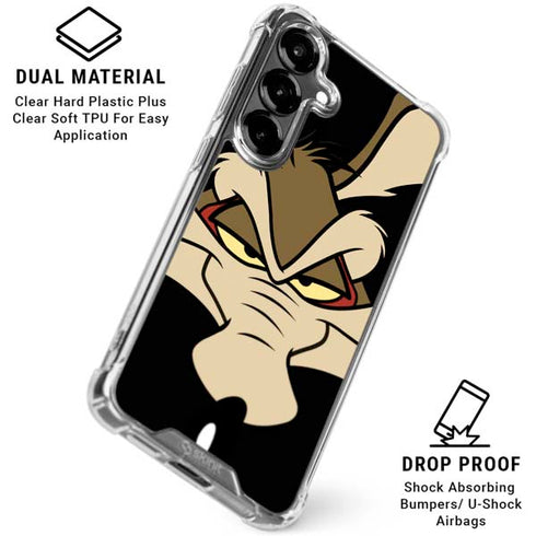 Looney Tunes Wile E. Coyote Smile Galaxy S26 Plus Clear Case