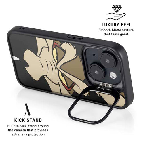 Looney Tunes Wile E. Coyote Smile iPhone 14 Kickstand Case
