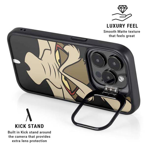 Looney Tunes Wile E. Coyote Smile iPhone 14 Pro Kickstand Case