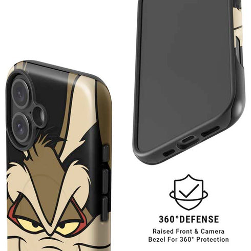 Looney Tunes Wile E. Coyote Smile iPhone 16 Magsafe Impact Case