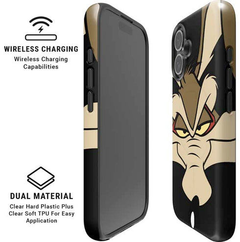 Looney Tunes Wile E. Coyote Smile iPhone 16 Magsafe Impact Case