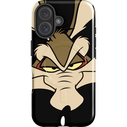 Looney Tunes Wile E. Coyote Smile iPhone 16 Plus Magsafe Impact Case