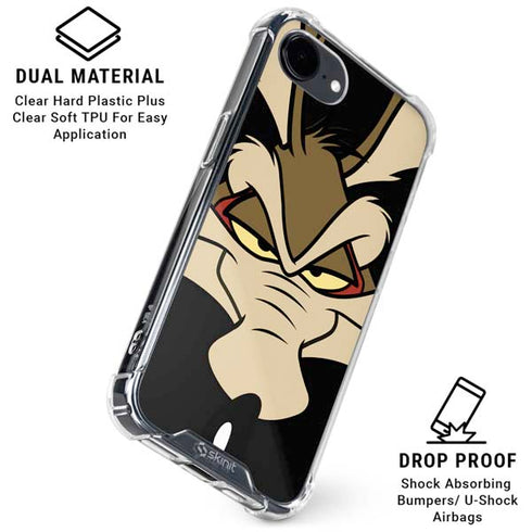 Looney Tunes Wile E. Coyote Smile iPhone 16e Clear Case