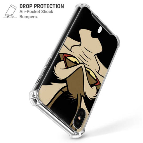 Looney Tunes Wile E. Coyote Smile iPhone X/XS Clear Case