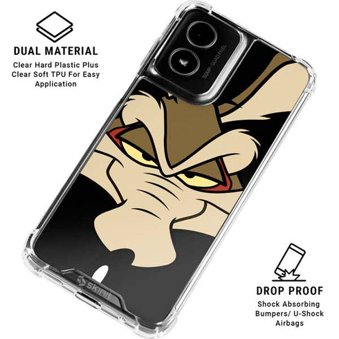 Looney Tunes Wile E. Coyote Smile Moto G Power 5G (2024) Clear Case