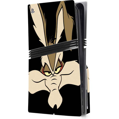 Looney Tunes Wile E. Coyote Smile PS5 Pro Disk Console Skin