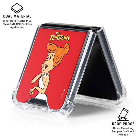 The Flinstones Wilma Flintstone Galaxy Z Flip6 Clear Case