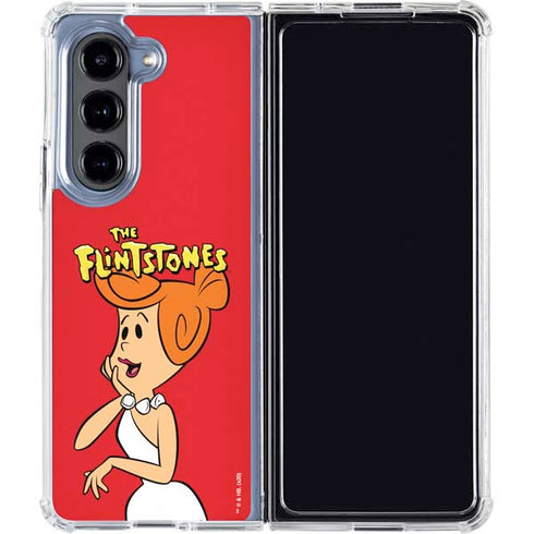 The Flinstones Wilma Flintstone Galaxy Z Fold5 5G Clear Case