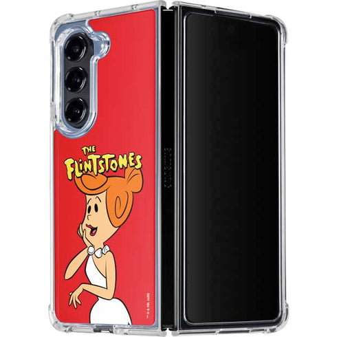 The Flinstones Wilma Flintstone Galaxy Z Fold5 5G Clear Case