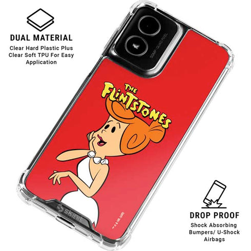 The Flinstones Wilma Flintstone Moto G Power 5G (2024) Clear Case
