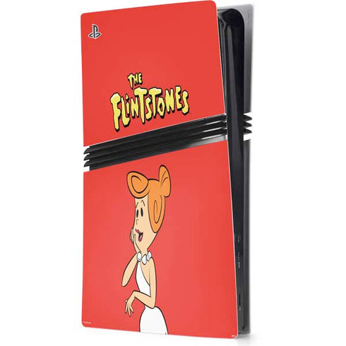 The Flinstones Wilma Flintstone PS5 Pro Console Skin