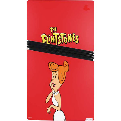 The Flinstones Wilma Flintstone PS5 Pro Console Skin