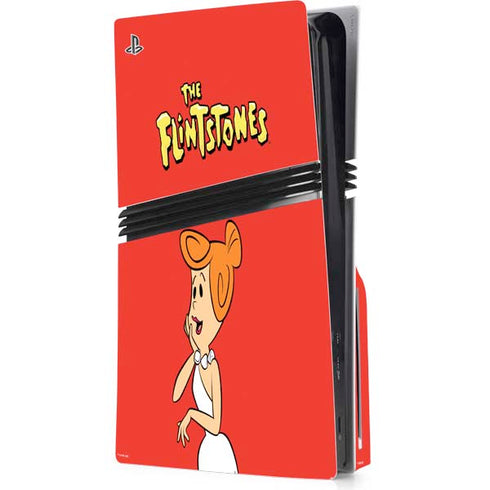 The Flinstones Wilma Flintstone PS5 Pro Disk Console Skin