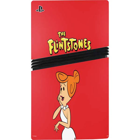 The Flinstones Wilma Flintstone PS5 Pro Disk Console Skin